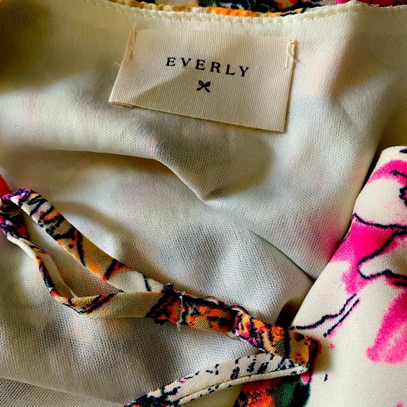 Everly Floral Summer Fit and Flare Dress - Picture 3 of 4